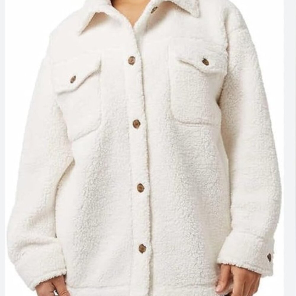 NWT 32 Degrees Heat Sherpa “Shacket” Tan/Cream – XL/XXL